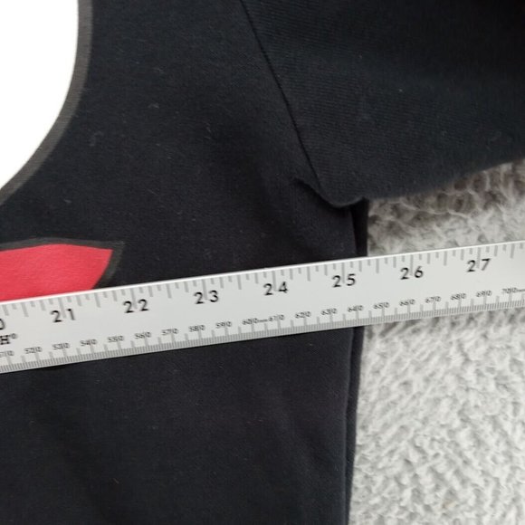 Chicago Bulls Sweatshirt Womens‎ Large Black Graphic Oversized X-Long NBA - Picture 4 of 7